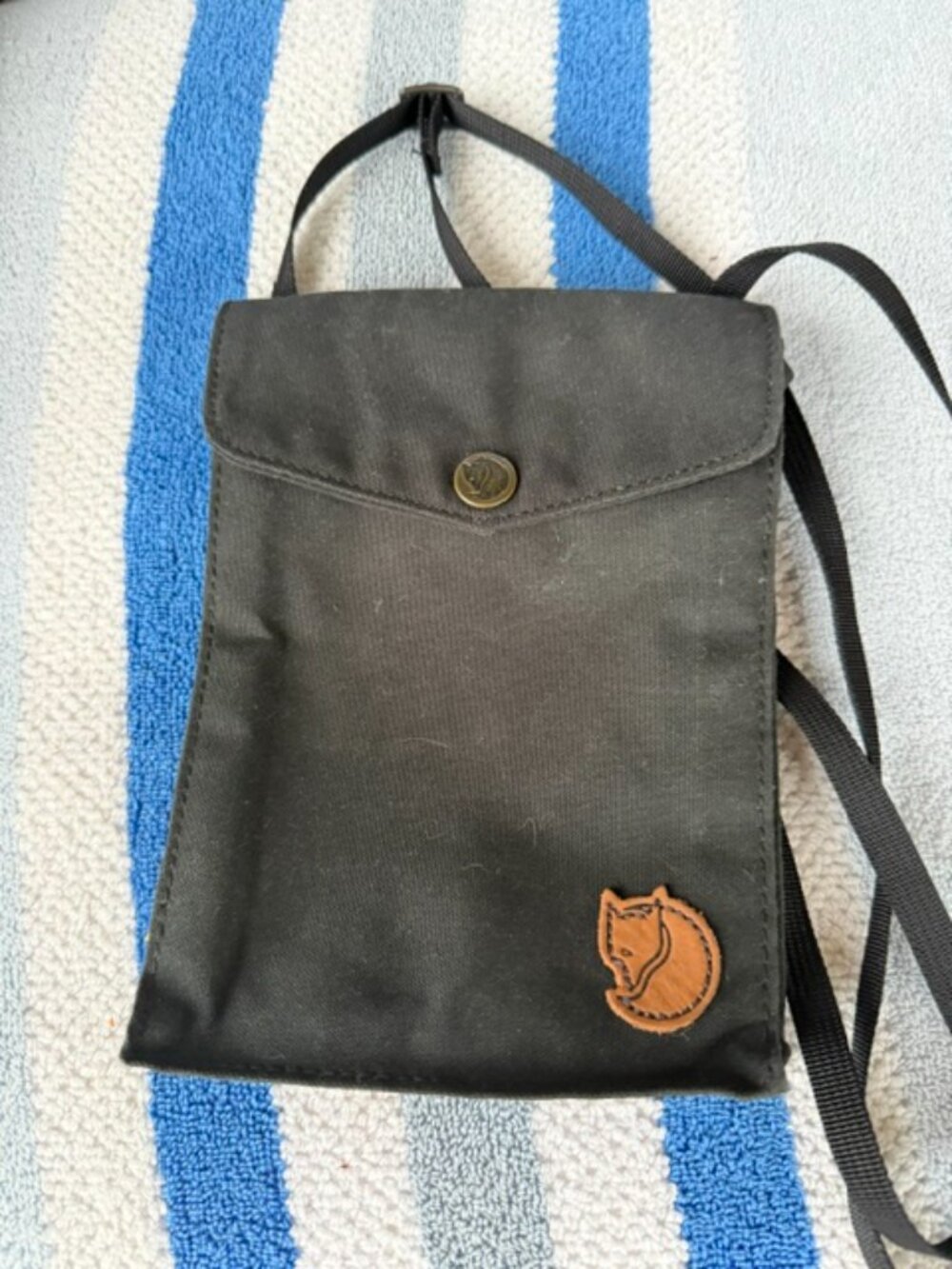 Fjallraven small crossbody bag, sling, pocket reliever, black, nice. G-1000